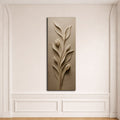 Beige Sculpted Tulip Botanical canvas wall art, unframed canvas