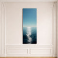 Calm Ocean Horizon Sunlight canvas wall art, unframed canvas