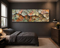 Cracked Earth Texture Abstract canvas wall art, unframed canvas