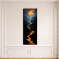 Golden River Canyon Landscape canvas wall art, unframed canvas