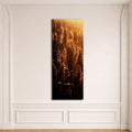Golden Wheat at Sunset canvas wall art, unframed canvas