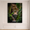 Jaguar in the Jungle canvas wall art, unframed canvas