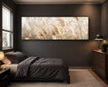 Neutral Pampas Grass Close-up canvas wall art, unframed canvas
