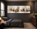 Pine Cones on Branch Neutral canvas wall art, unframed canvas