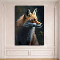 Red Fox Portrait canvas wall art, unframed canvas