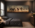 Rugby Players in the Dust canvas wall art, unframed canvas