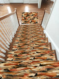 African Dancers Abstract Collage non-slip stair mat