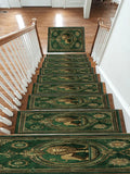 Emerald Lion Crest Medallion non-slip stair mat