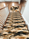 Black and Cream Bull Abstract non-slip stair mat