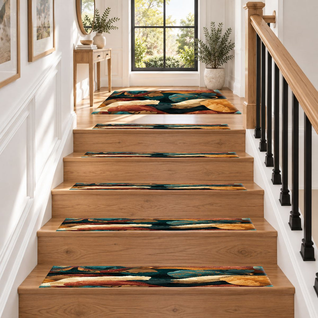 Women in Head Wraps Abstract non-slip stair mat