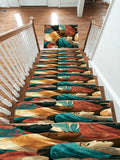 Turban Women Portrait Collage non-slip stair mat