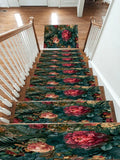 Hidden Tiger Rose Jungle non-slip stair mat