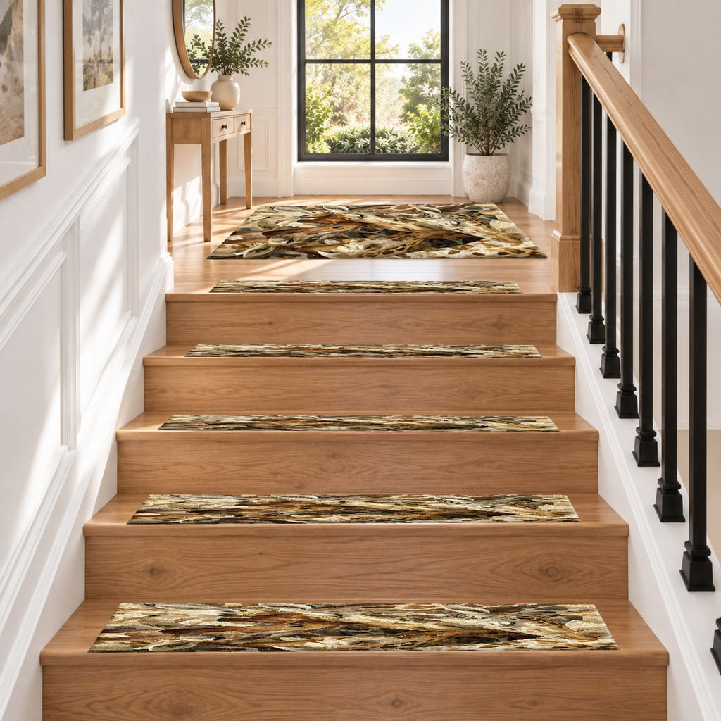 Giraffe Pattern Collage non-slip stair mat
