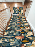 Astronaut Cats in Galaxy non-slip stair mat