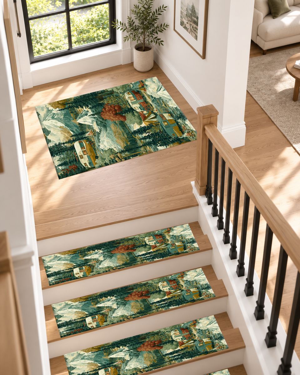 Camping Van Mountain Adventure non-slip stair mat
