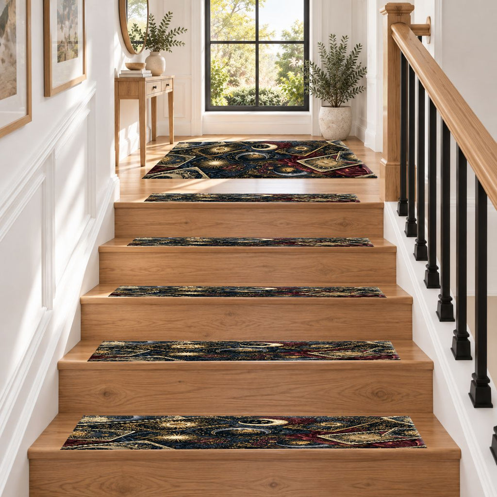 Celestial Tarot Cards non-slip stair mat
