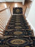 Celestial Sun and Moon Compass non-slip stair mat