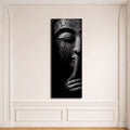 Silent Buddha Face canvas wall art, unframed canvas