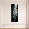 Sunbeams in Pine Forest canvas wall art, unframed canvas