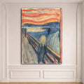The Scream by Edvard Munch canvas wall art, unframed canvas