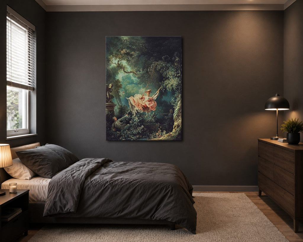 The Swing by Jean-Honoré Fragonard canvas wall art, unframed canvas
