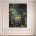 The Swing by Jean-Honoré Fragonard canvas wall art, unframed canvas