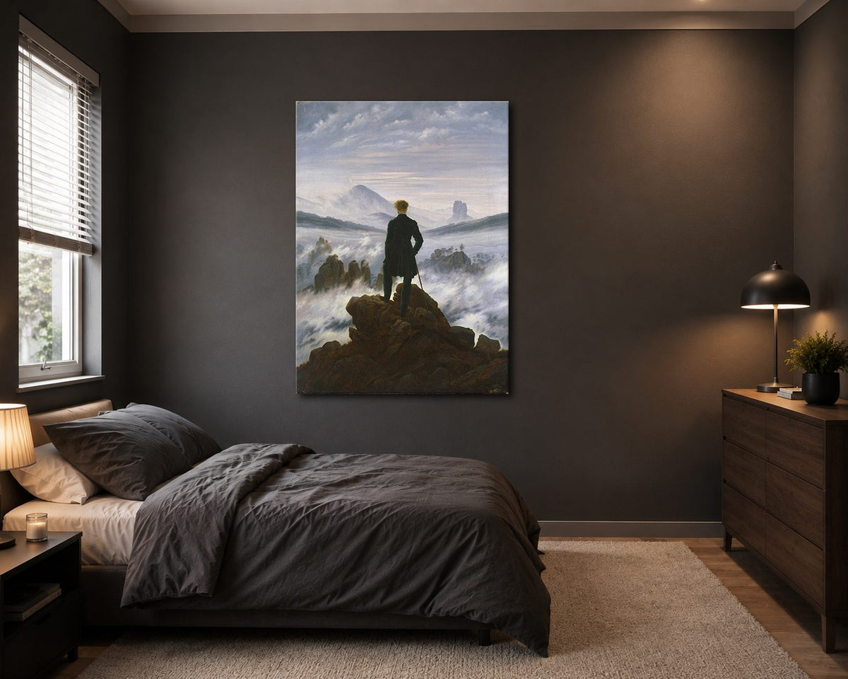 Wanderer above the Sea of Fog by Caspar David Friedrich canvas wall art, unframed canvas